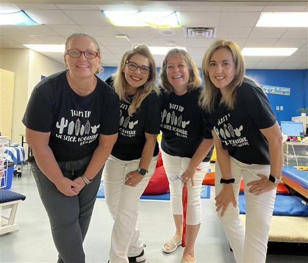 TIP Team Cathy Wylie, Lana Berry, Flo Garza, Telle Segnini